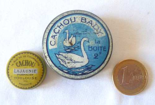 Anciennes boites pub cachou - anciennes,