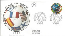 1998 - ENVELOPPE 1er JOUR - N° 3139 - COUPE du MONDE de FOOT - ST-DENIS