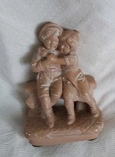 Statue MOULAGE D’ART  platre Signé  J.P ( PACINI ) Intitulé « PREMIÈRE CARESSE »