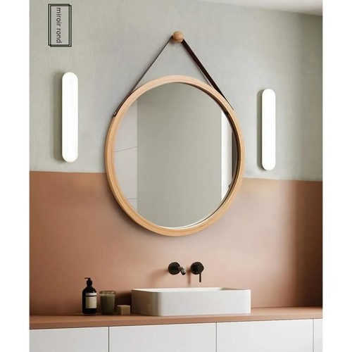 Miroir mural rond 45cm décor
