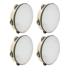 4x 8 pouces en bois Tambourin