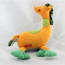 Doudou girafe jaune vert bleu S-Wheaties ANNA CLUB PLUSH - 17723