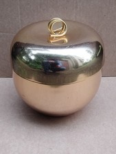 Ancien Seau a Glace Vintage Aluminium Doré Made In ITALY...