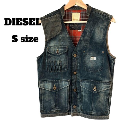 Gilet diesel indigo denim - diesel,