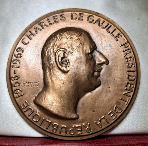 Rare médaille gaulle 83mm - rare,