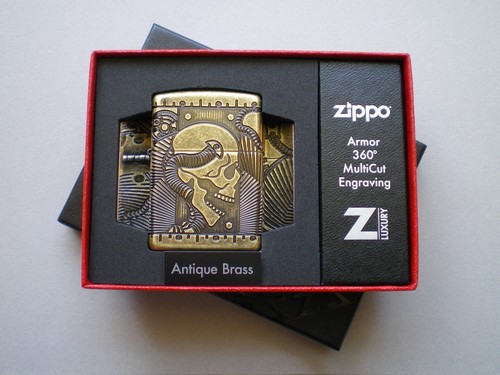 Zippo steampunk skull - steampunk,