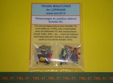 Personnages TML HO Debout - Pour FOULE & Second plan Détaillage moyen lot de 20