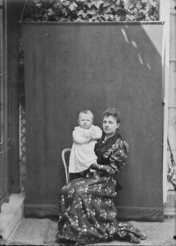 Plaque verre photo ancienne