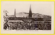 cpa Rare Signée ODDY UNITED KINGDOM SUNDAY SCHOOL CENTENARY Piece Hall HALIFAX