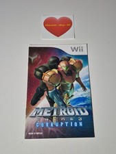 🎮 Notice Originale " Metroid Prime 3 Corruption - Nintendo Wii "