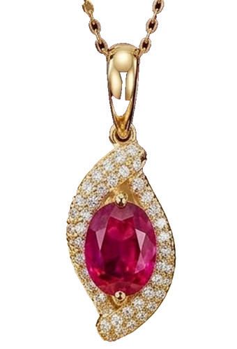 Pendentif diamant naturel - pendentif,