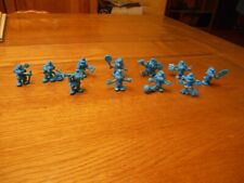 vintage lot 11 Figurines Schtroumpf Smurf bleu Publicitaire OMO peyo an 1980