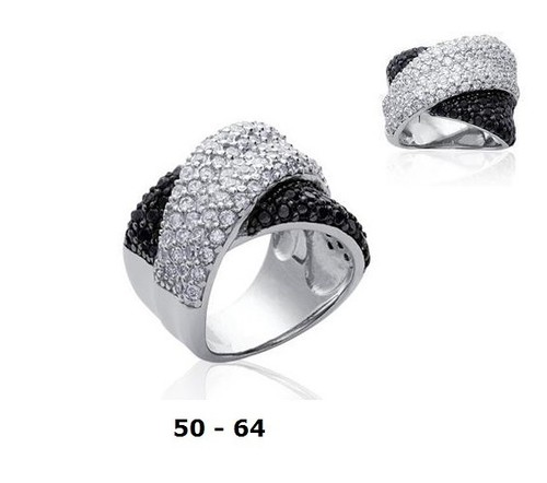Grosse bague rhodié - bague, 64