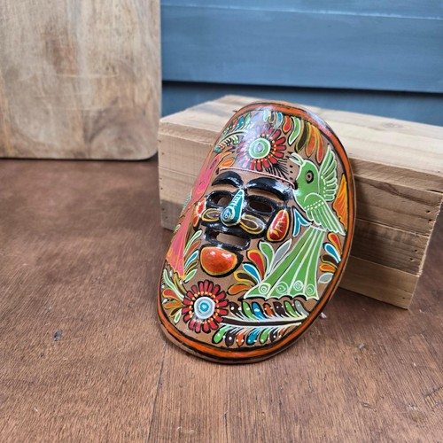 Masque mexicain terre cuite - masque,