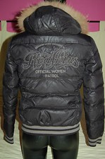 Blouson femme rembourré NOIR Glacé Doudoune Teddy REDSKINS Plume & Duvet 34/36 
