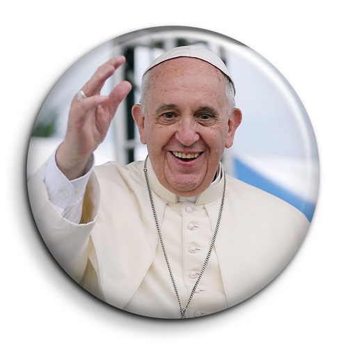 Pape françois badge - pape,