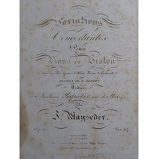 MAYSEDER Joseph Variations