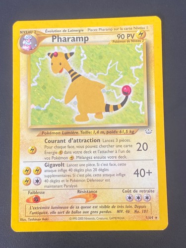 Carte pokemon pharamp - carte,