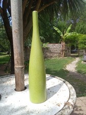 rare vase bouteille émaille