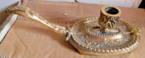 Old superb bronze candle - superb,