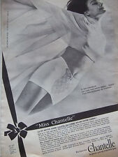 PUBLICITÉ DE PRESSE 1964 MISS CHANTELLE GAINE COUPÉE EN FORME - ADVERTISING