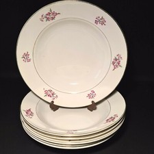 🔅 6 assiettes creuses en faience Digoin Sarreguemines modèle Massilia
