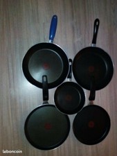 Lot De 3 Poeles Et 2 Crepieres Tefal