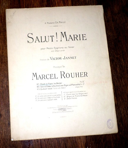 Salut marie partition piano - salut,