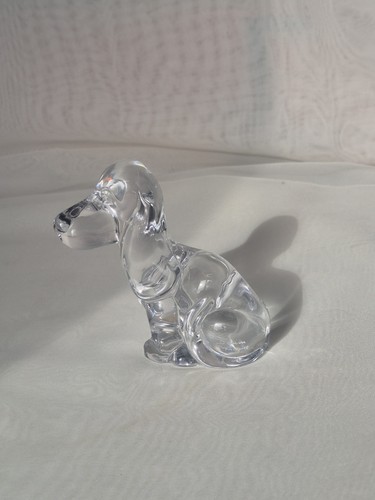 Daum chien cristal signé - ,,