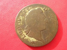 FRANCE MONNAIE D UN SOL LOUIS