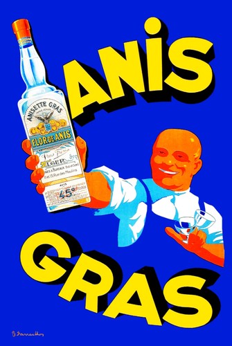 Poster affiche anis gras - affiche,