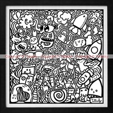 ✏️ Dessin 40x40 cm – Tullasky – Posca – Pour Créer, Peindre ou Décorer