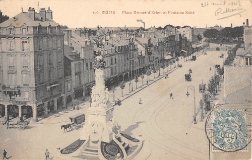 Cpa reims place - place, drouet