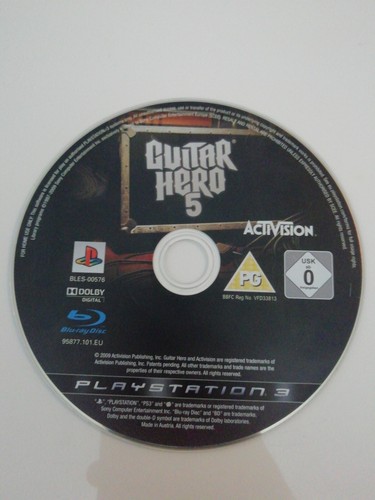 Jeu ps3 guitar hero disque - guitar, 5