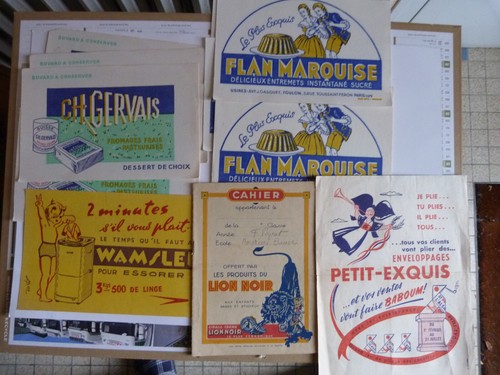 Lot anciens buvards - d'anciens,