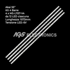 KIT 4 BARRES DE RUBAN TV LED