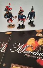 Lot De 3 Soldats En Plomb  HACHETTE Maréchaux D'empire N°101,100,99