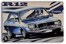 Plaque Murale Métal "R12 GORDINI" Art Déco Vintage