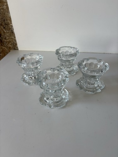 Anciens bougeoirs cristal - anciens, de