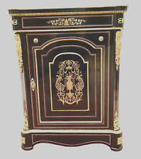 Meuble Hauteur d'Appui Napoléon III  Bois Et Marqueterie De Laiton . XIX siècle.