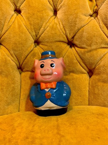 Vintage large ceramic pig - ceramic,