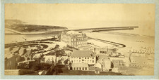 France, Boulogne-sur-Mer, la plage, le casino et les jardins, la jetée et le pha