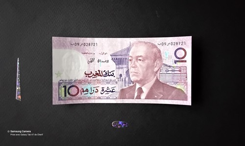 Billet banque 10 dirhams - banque,