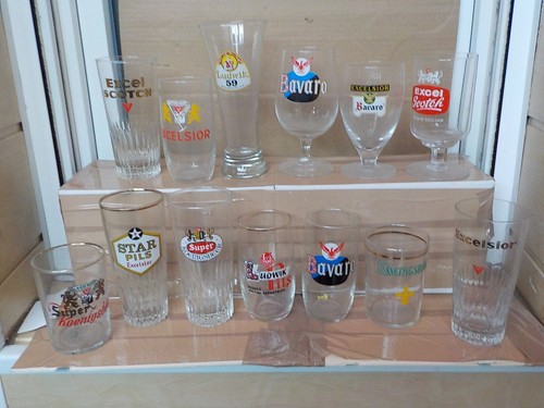 Verre ancien biere - 13,