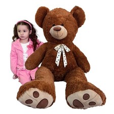 Coccoloso Géant Ours Peluche 130 - 150cm Marron Souple Plush Big Taille XXXL