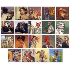Portfolio avec 19 illustrations de Blacksad, Juanjo Guarnido (18x18cm)