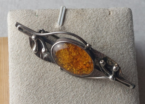 Ancienne belle broche pierre - belle,