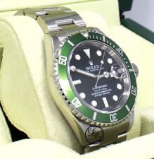 Rolex Submariner 16610V Anniversaire Modèle Vert Chaton Cadran Noir B / Papier !