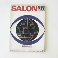 Catalogue Salon de l'auto 1966 supplément à EUROPE AUTO N°96 magazine revue