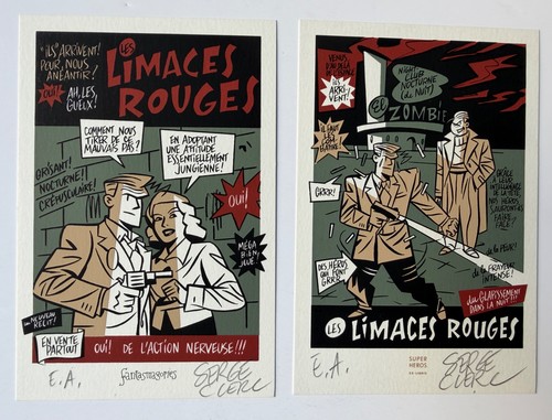 Serge clerc libris signé - serge, 2